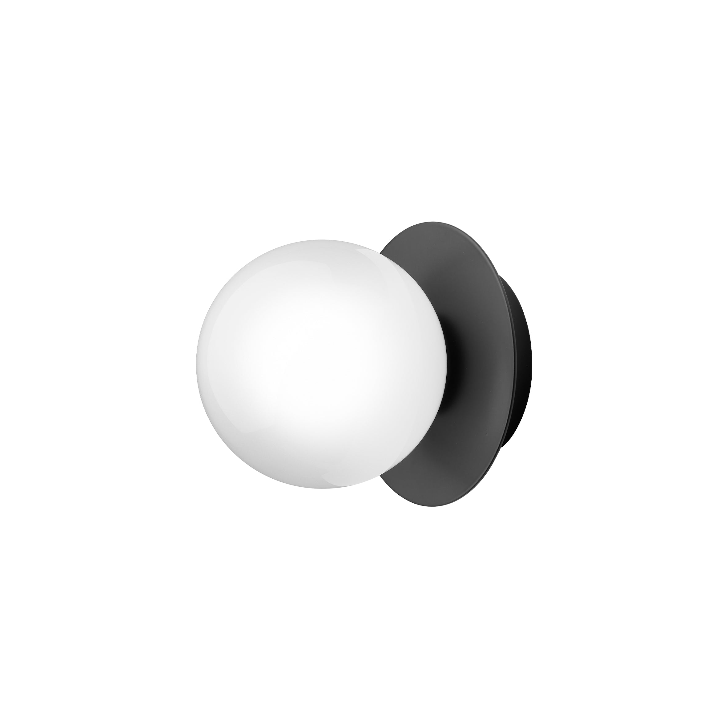 Aplica / Plafoniera Liila 1 -  Black - Opal White