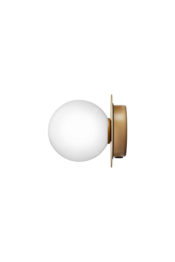 Aplica / Plafoniera Liila 1 - Nordic Gold - Opal White