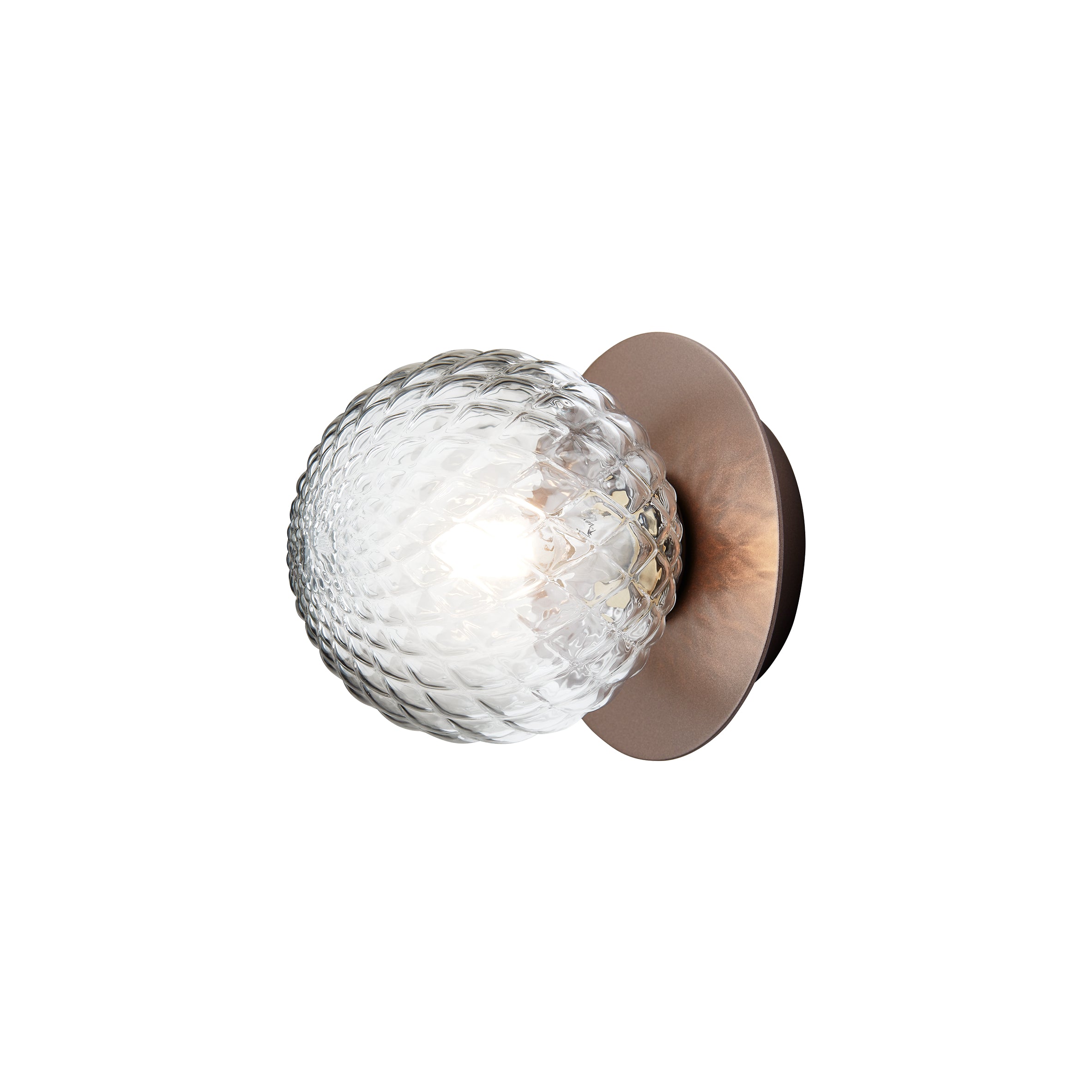 Aplica / Plafoniera Liila 1 -  Dark Bronze - Optic Clear