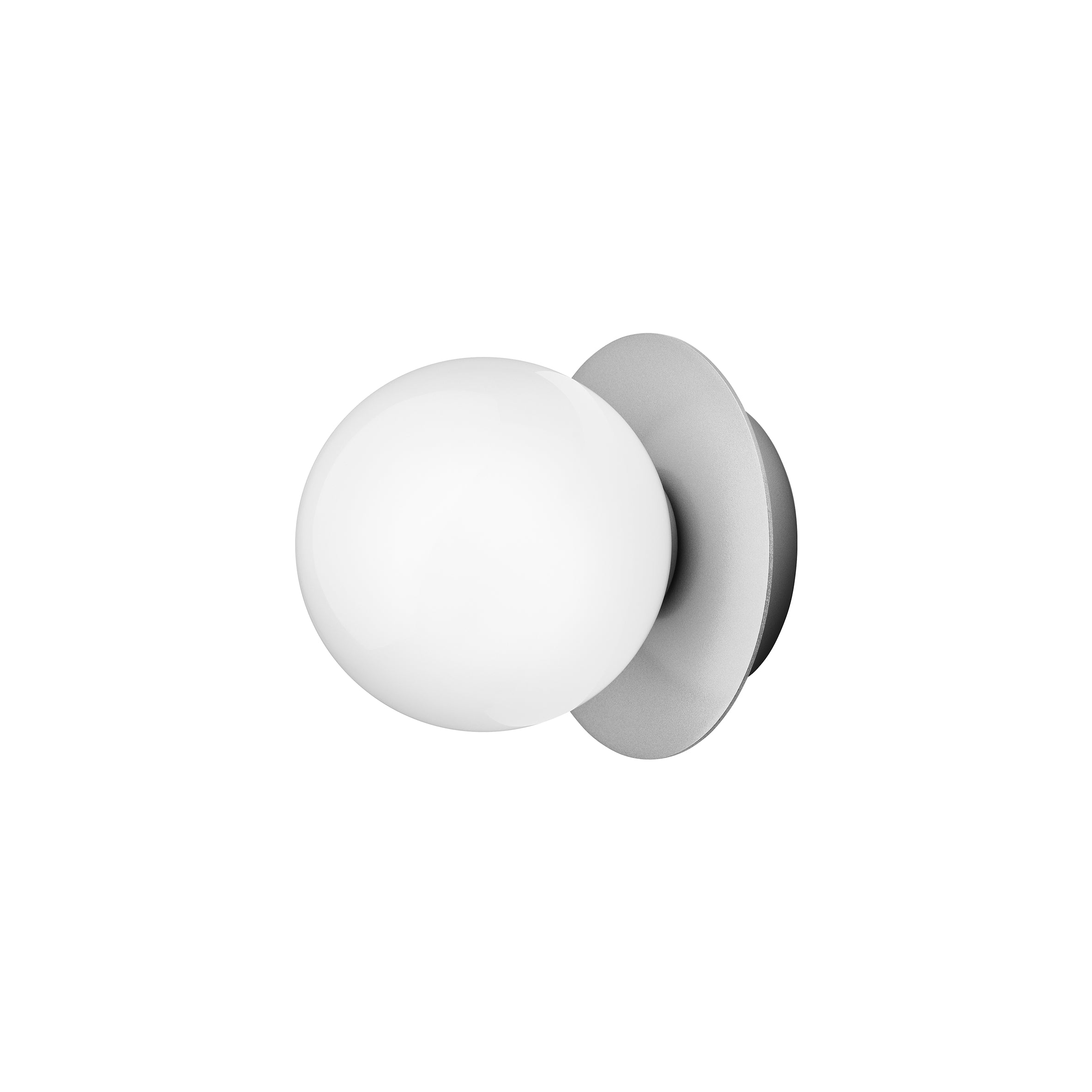Aplica / Plafoniera Liila 1 -  Light Silver - Opal White