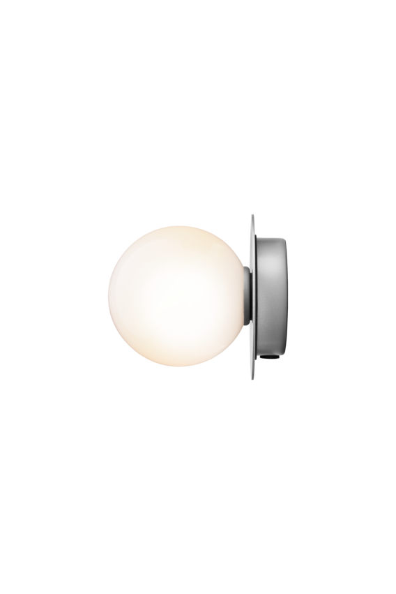 Aplica / Plafoniera Liila 1 -  Light Silver - Opal White