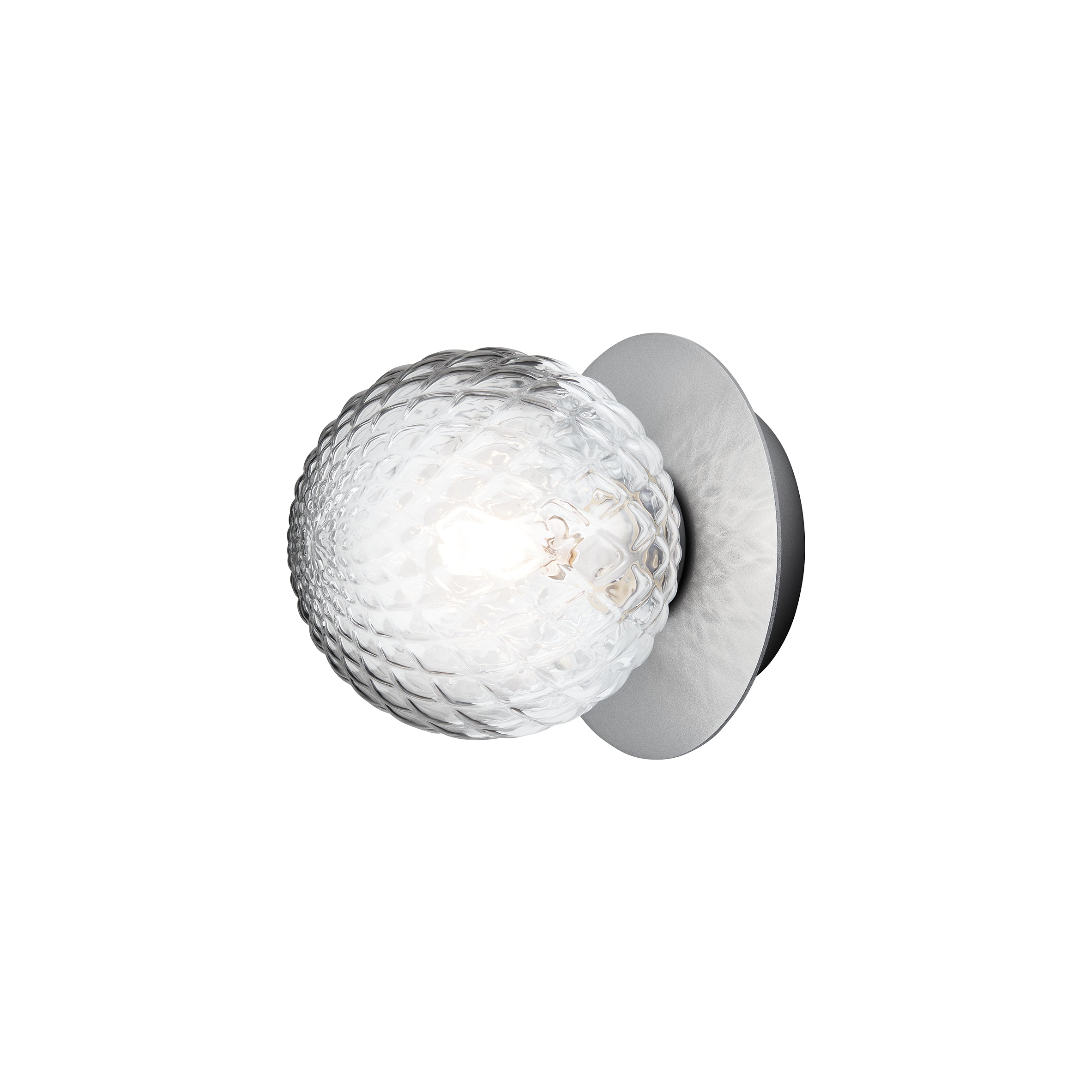 Aplica / Plafoniera Liila 1 -  Light Silver - Optic Clear