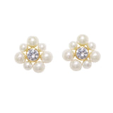 Luck Dries Up Pearl and Zirconia Recycled Gold Vermeil Earrings