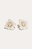 Luck Dries Up Pearl and Zirconia Recycled Gold Vermeil Earrings