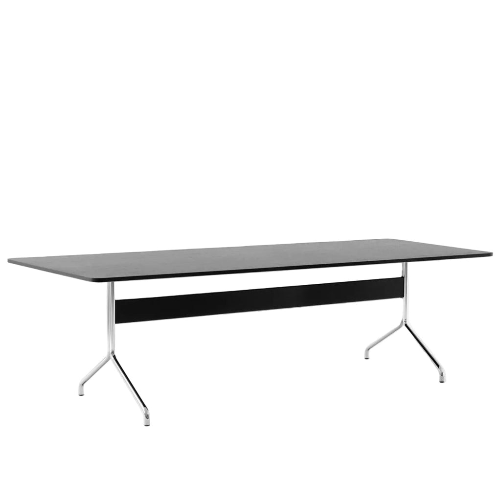 Pavilion Dining Table AV24 - Black Lacquered Oak