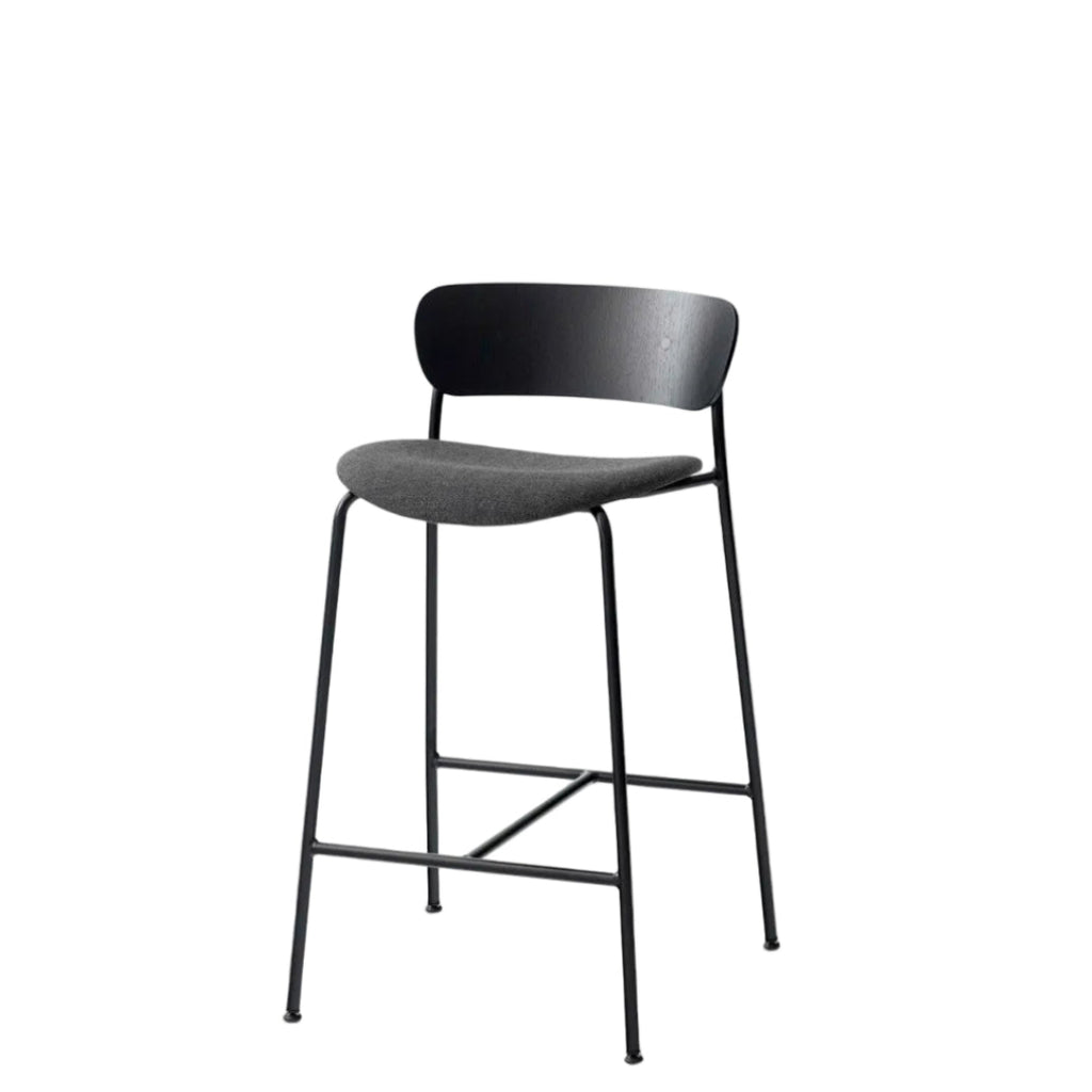 Pavilion AV8 Counter chair - Black  Lacquered Oak