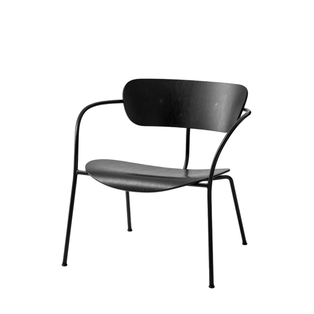 Pavilion AV5 Lounge Chair - Black Lacquered Oak