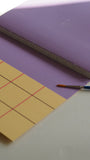 UMA Flat Lay Notebook - Large, Yellow Check