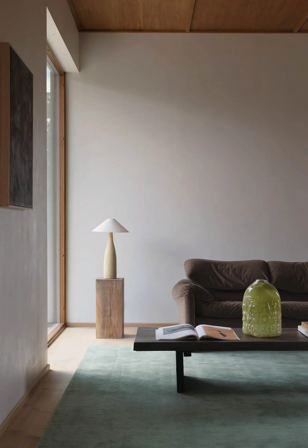 Solid Wool Rug -  Sage