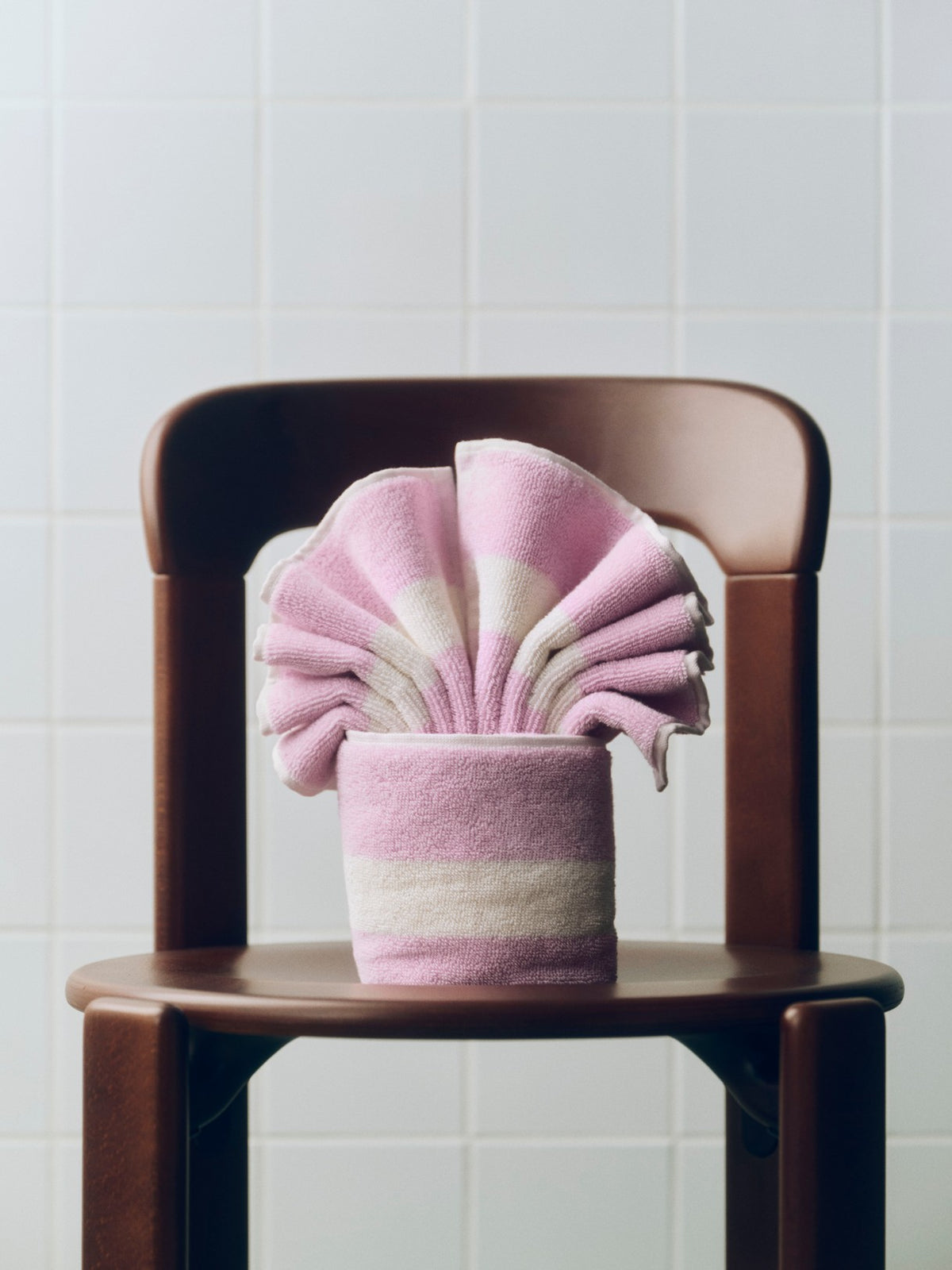 Stripe Towel - Cool pink