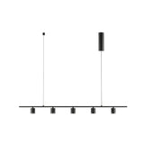 Tea Pendant - Matt black – Black marble