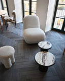 Trumpet Table, Low - Calacatta