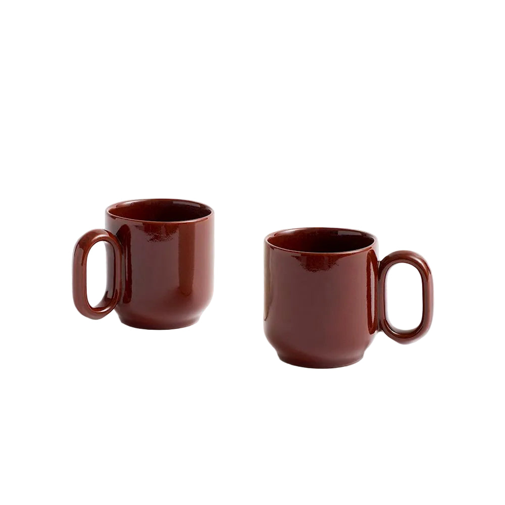 Cana Barro Set de 2 - Burgundy