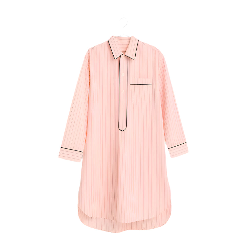 Fineline Long Nightshirt - Soft Pink