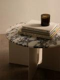 Androgyne Side Table Ø63 - Ivory Base