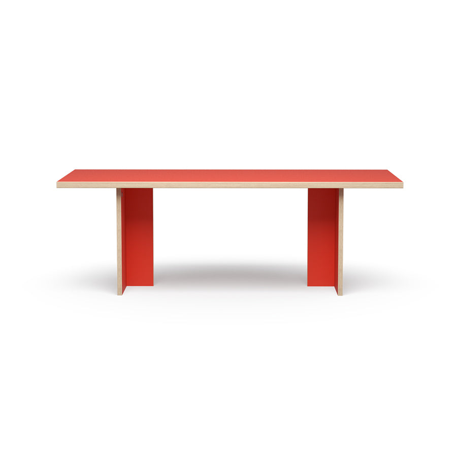 Rectangular Dining Table - Red