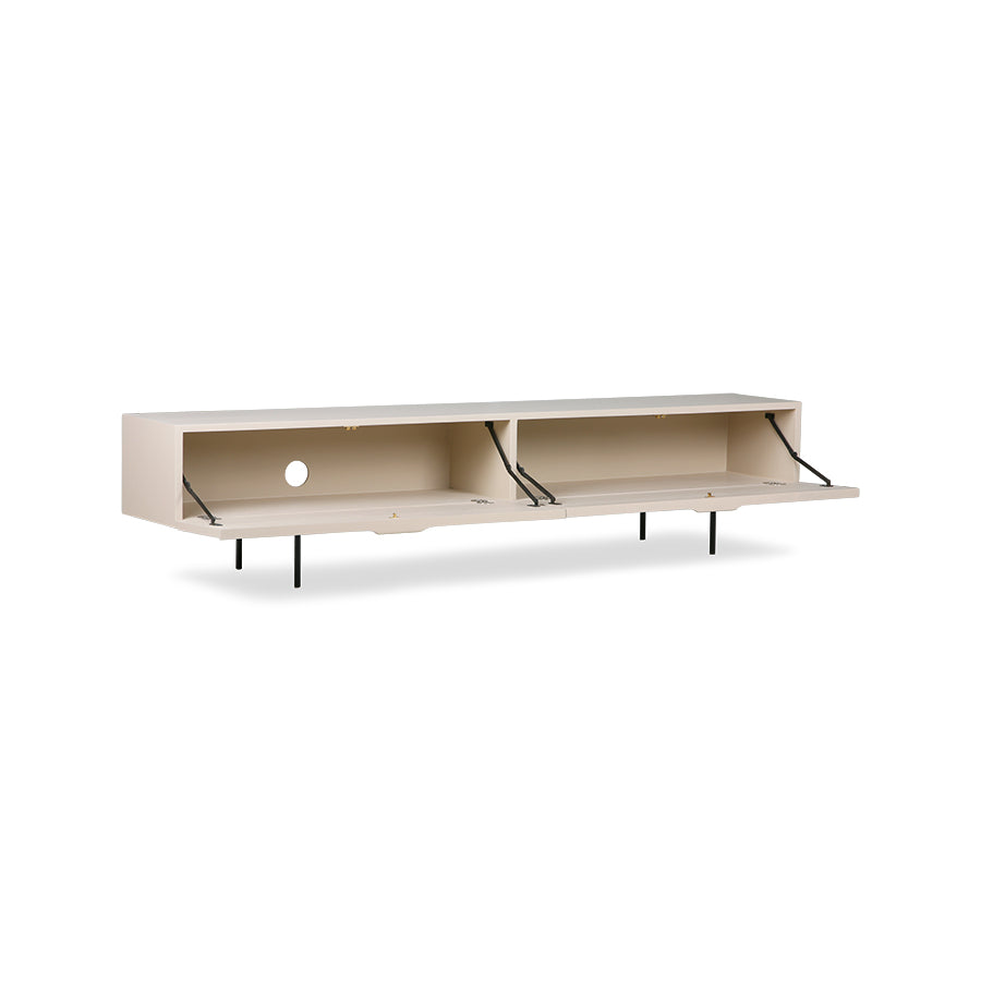 TV cabinet wood grain small - Sand