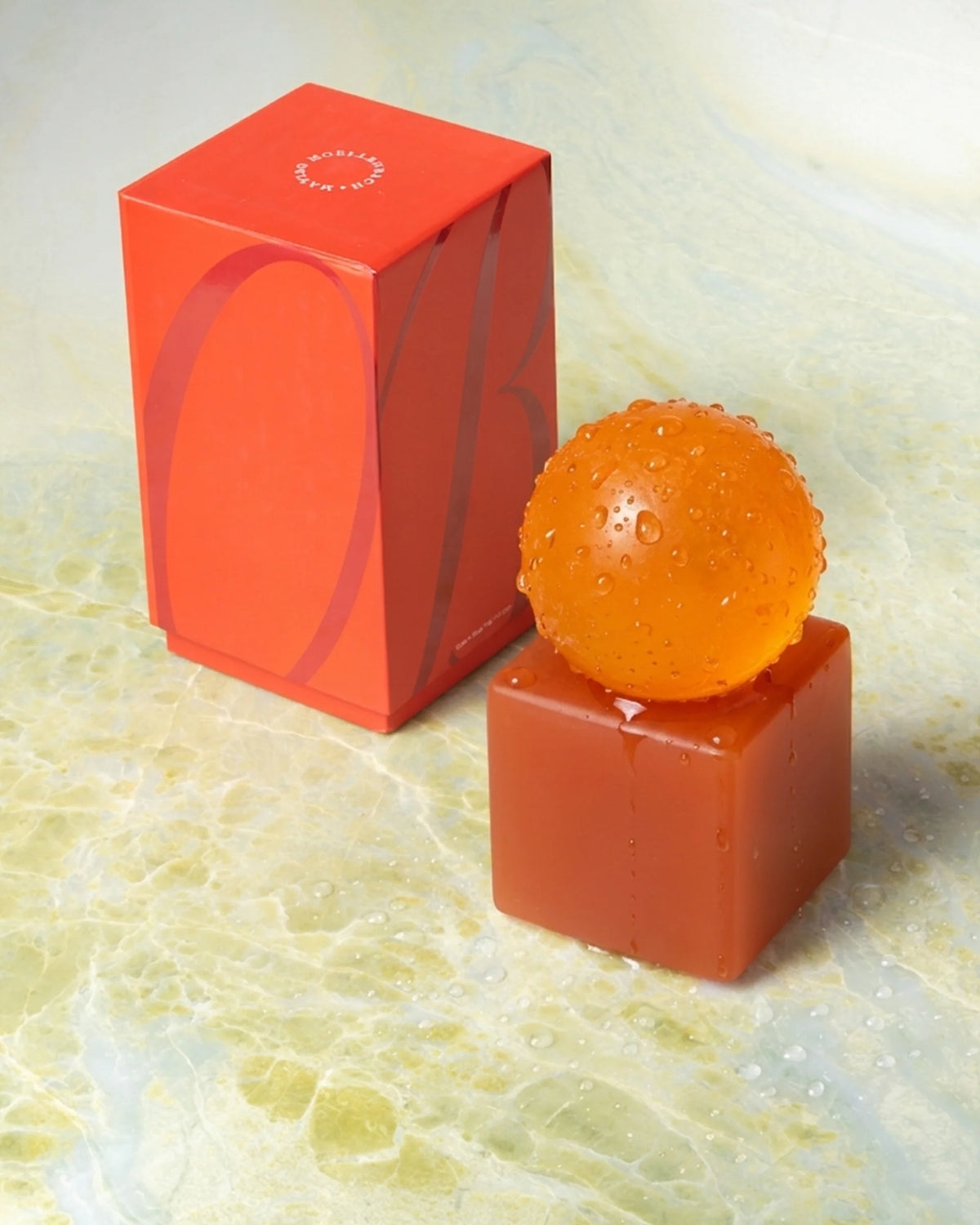 Soap dish with soap OBA - Papaya