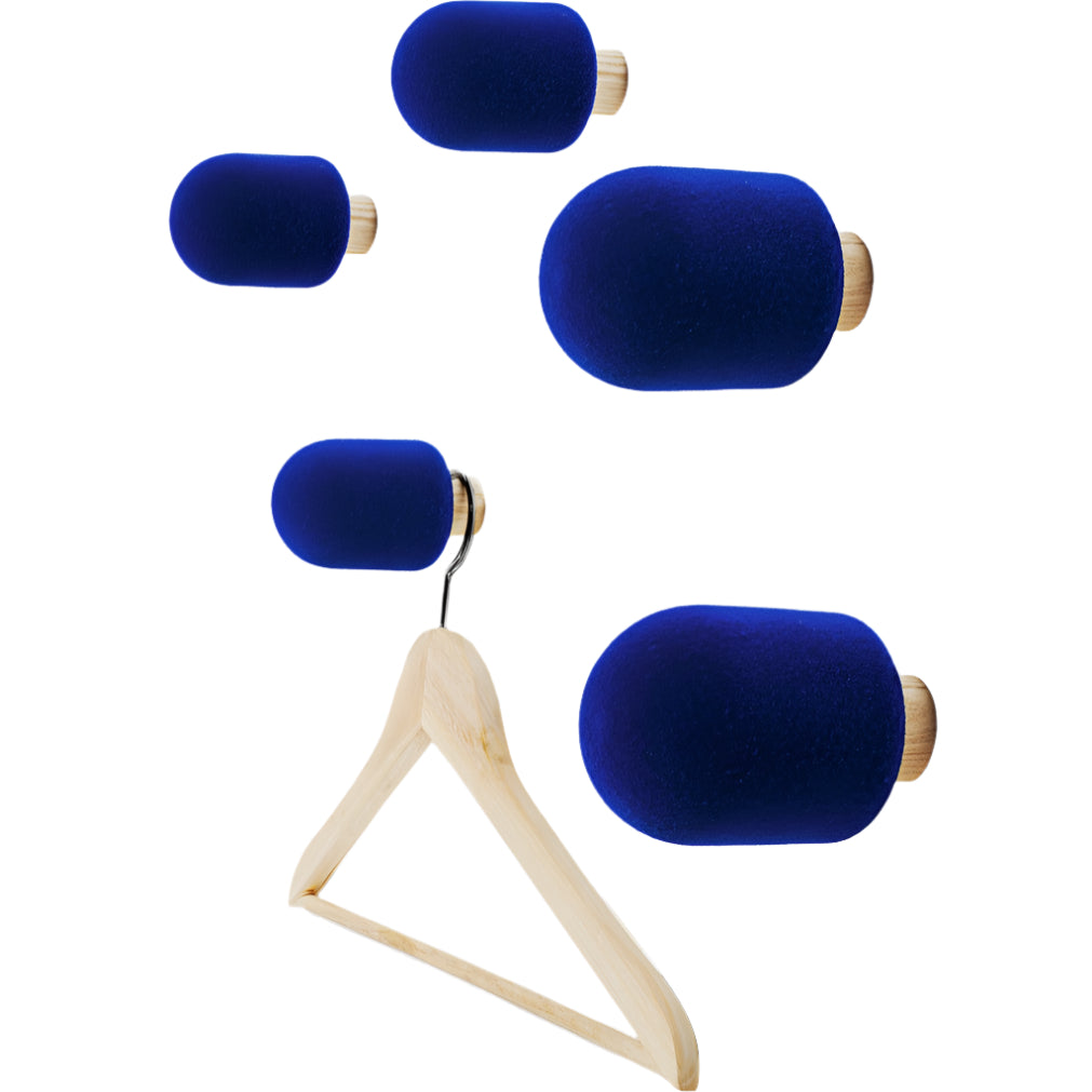 Micro Coat Hooks - Blue
