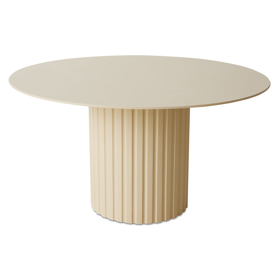 Pillar dining table - Cream