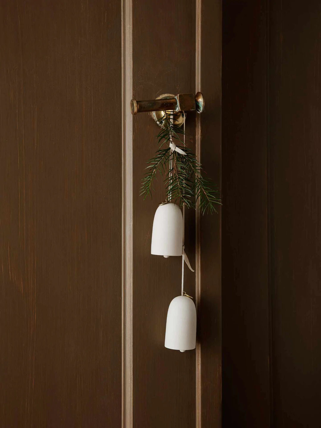 Ornament Bell Ceramic - Set de 2 - Off-White
