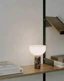 Kizu Portable Table Lamp - Rosso Levanto Marble