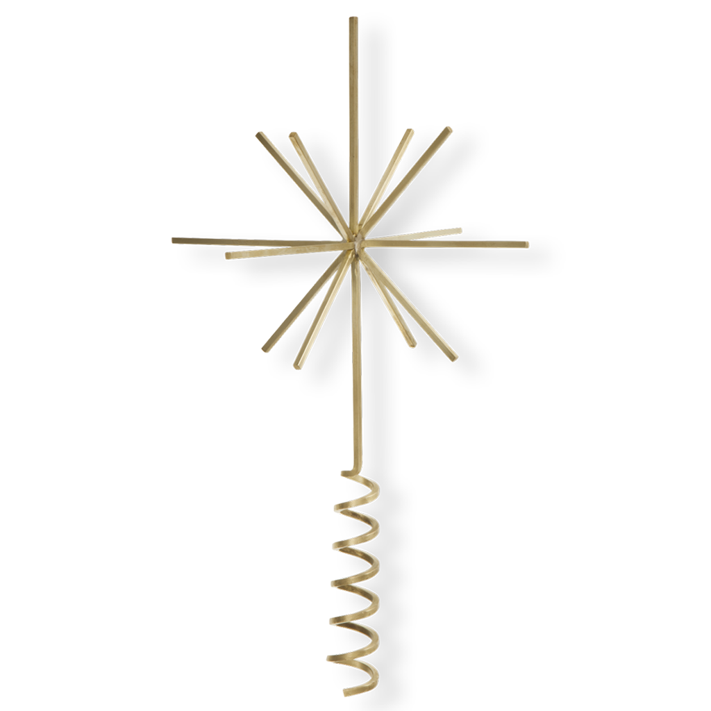 Stea pentru bradul de Crăciun Tree Top Star - Brass