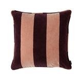 Confect Velvet Cushion - Aubergine / Rose