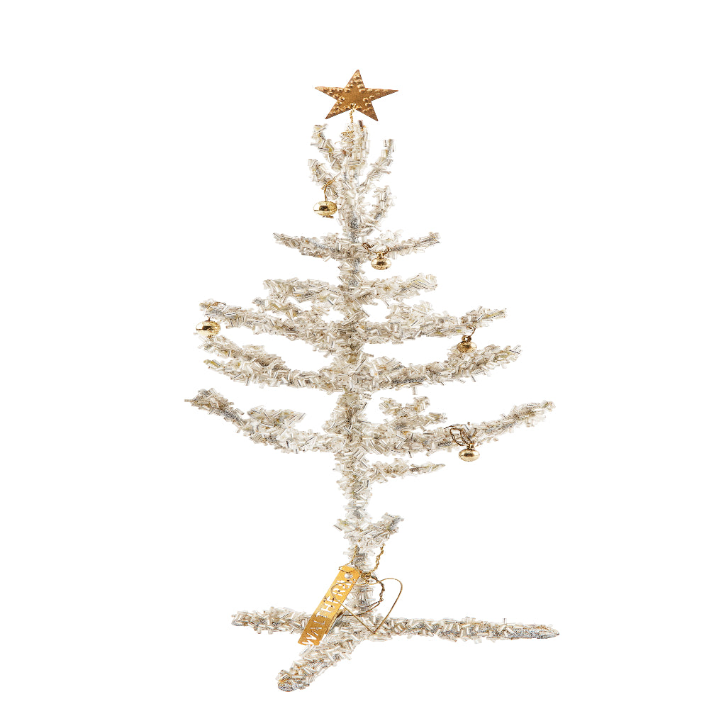 Christmas tree with baubles - Silver