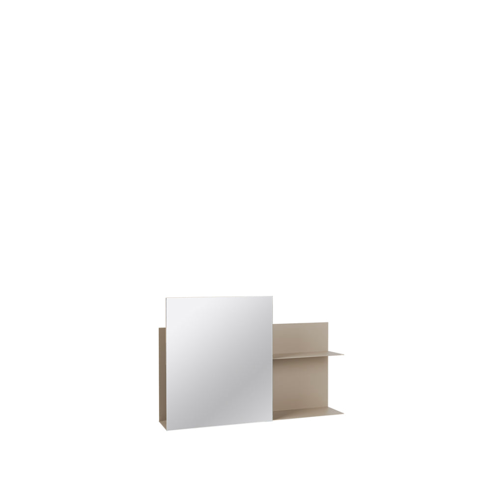 Wall Shelf W/Mirror Svante - Iron Beige