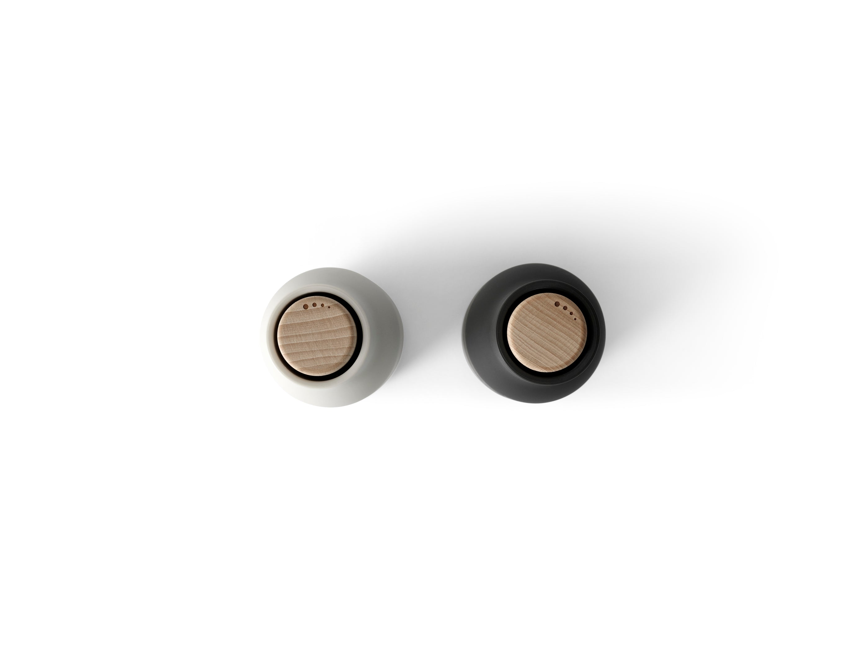 Bottle Grinder, 2-Piece - Carbon / Ash with beech lid