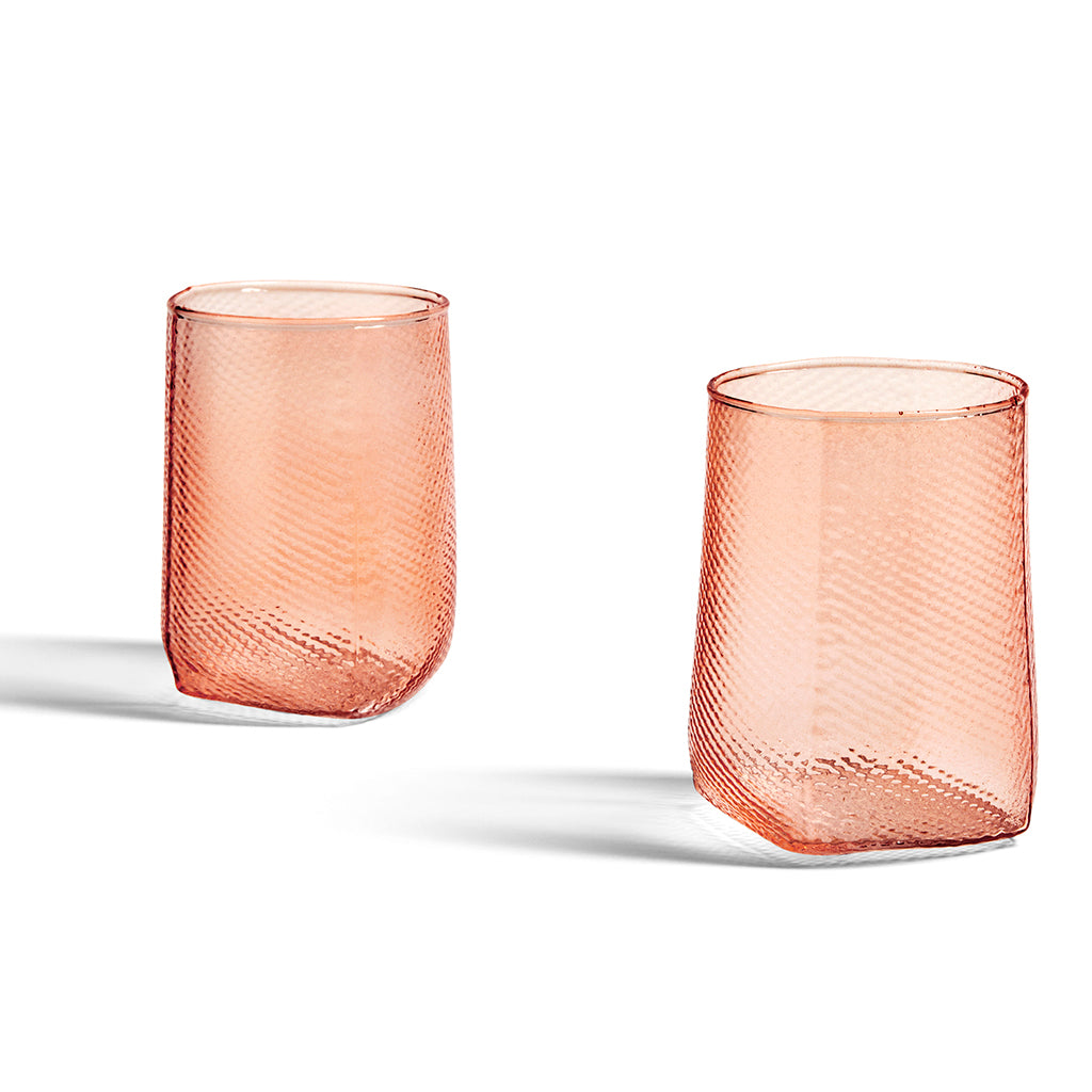 Tela Votive Glass Set of 2 - Peach