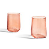 Tela Votive Glass Set of 2 - Peach