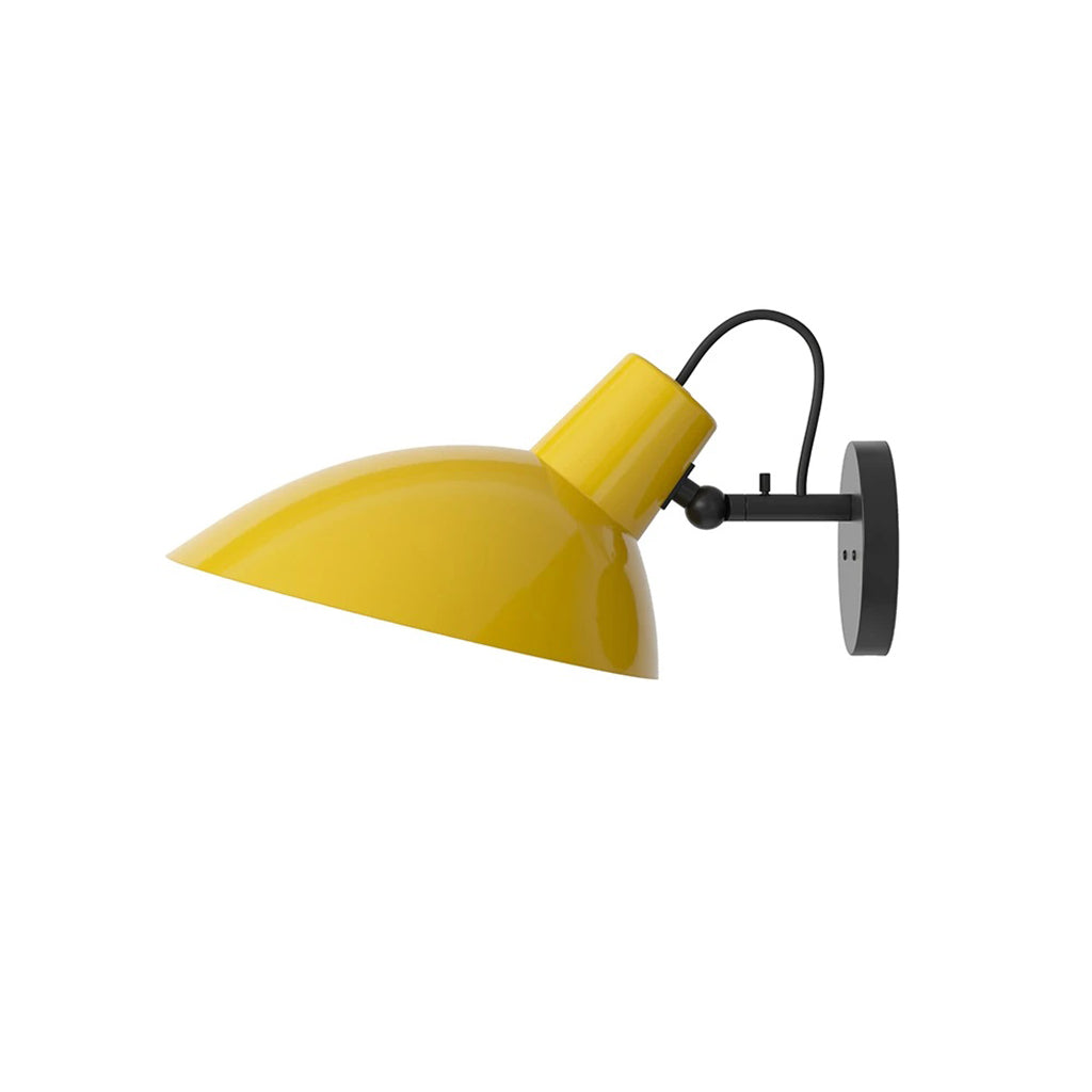 VV Cinquanta Wall - Black mount, Yellow reflector