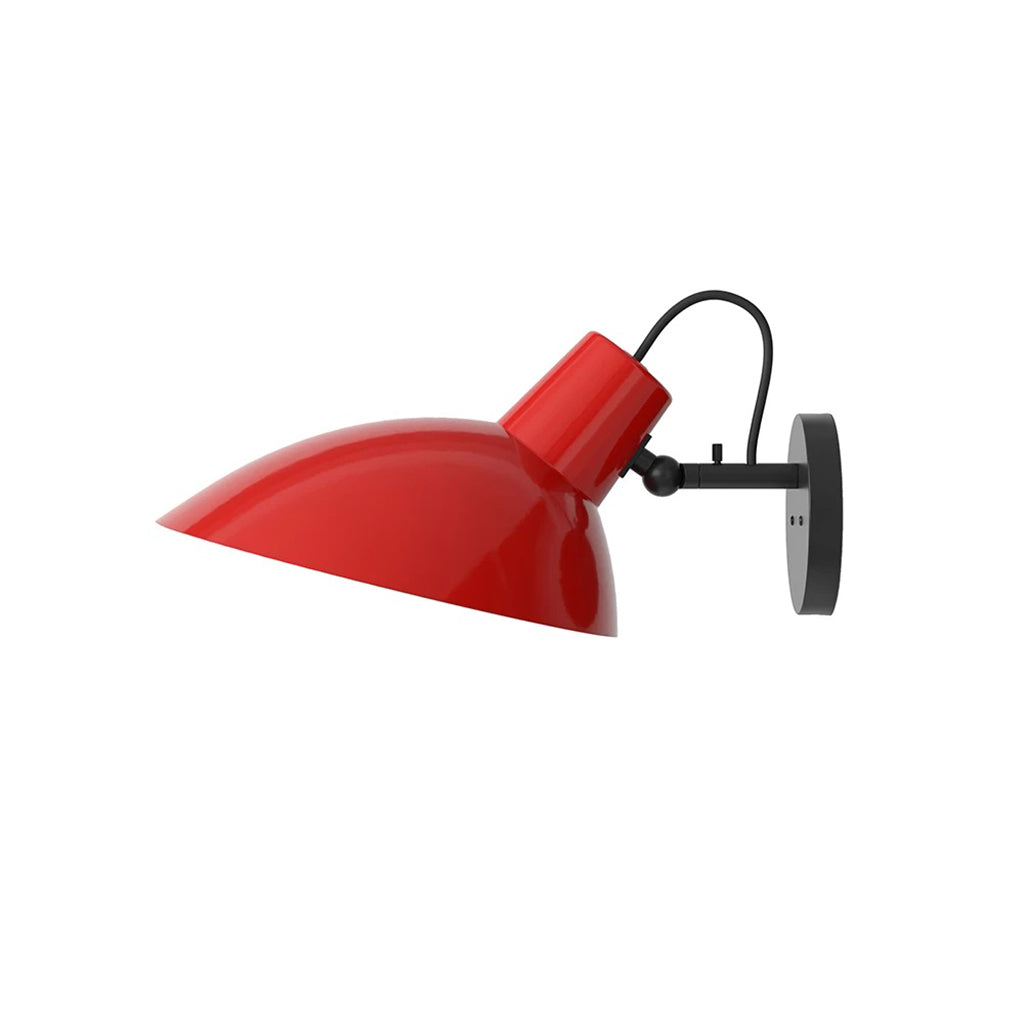 VV Cinquanta Wall - Black mount, Red reflector