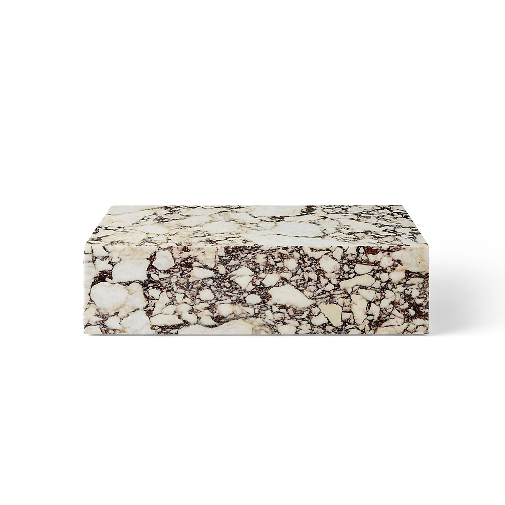 Plinth Low - Rose marble Calacatta viola