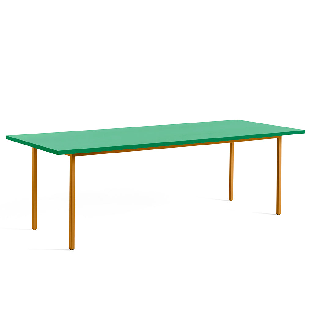 Masă de dining Two-Colour Dreptunghiulară - Ocru, verde