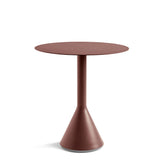 Palissade Cone Table Round Ø70 - Iron Red