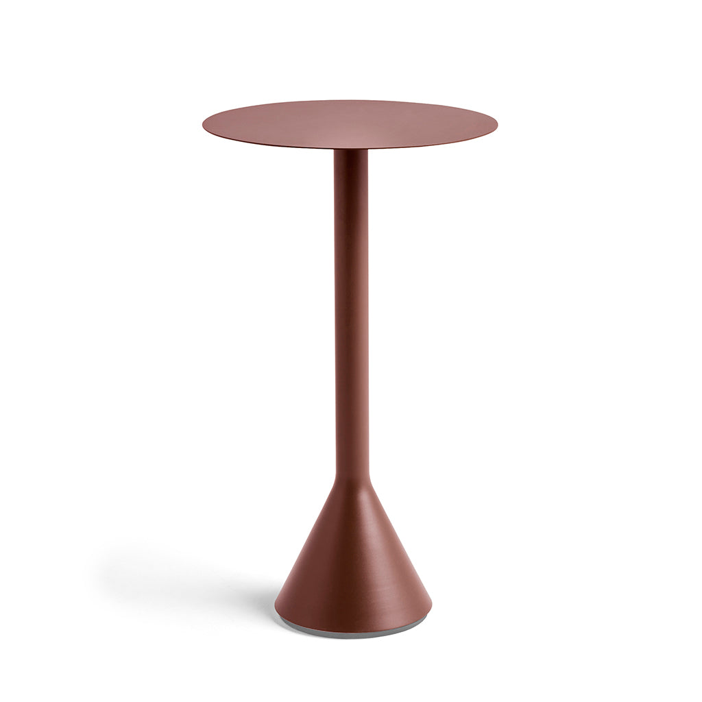 Palissade Cone Table Round High - Iron Red