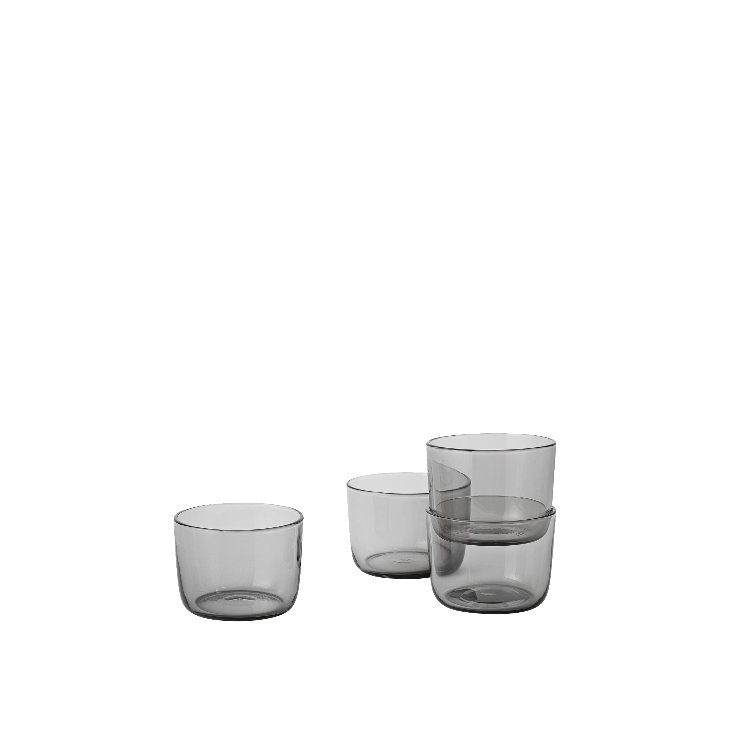 Corky Glasses Set of 4 - Low - Grey