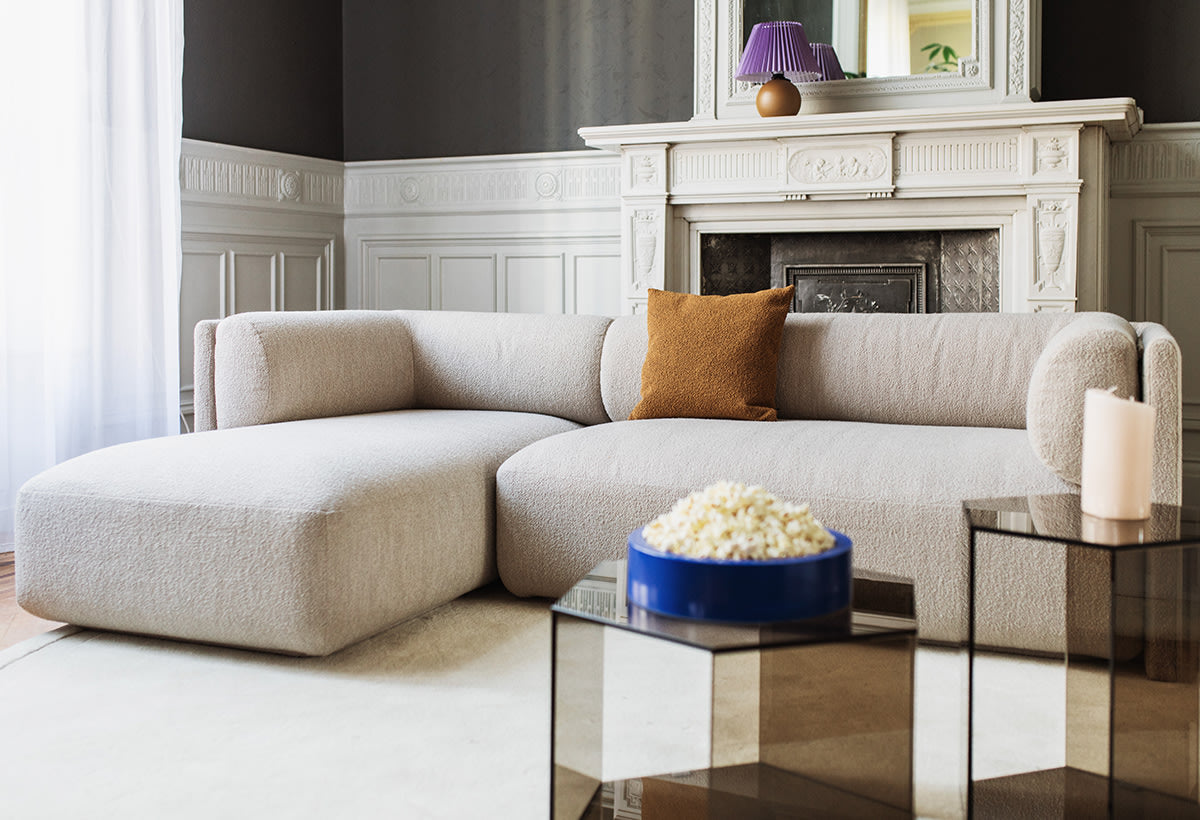 Canapea Bolster Corner - Longchair Stânga