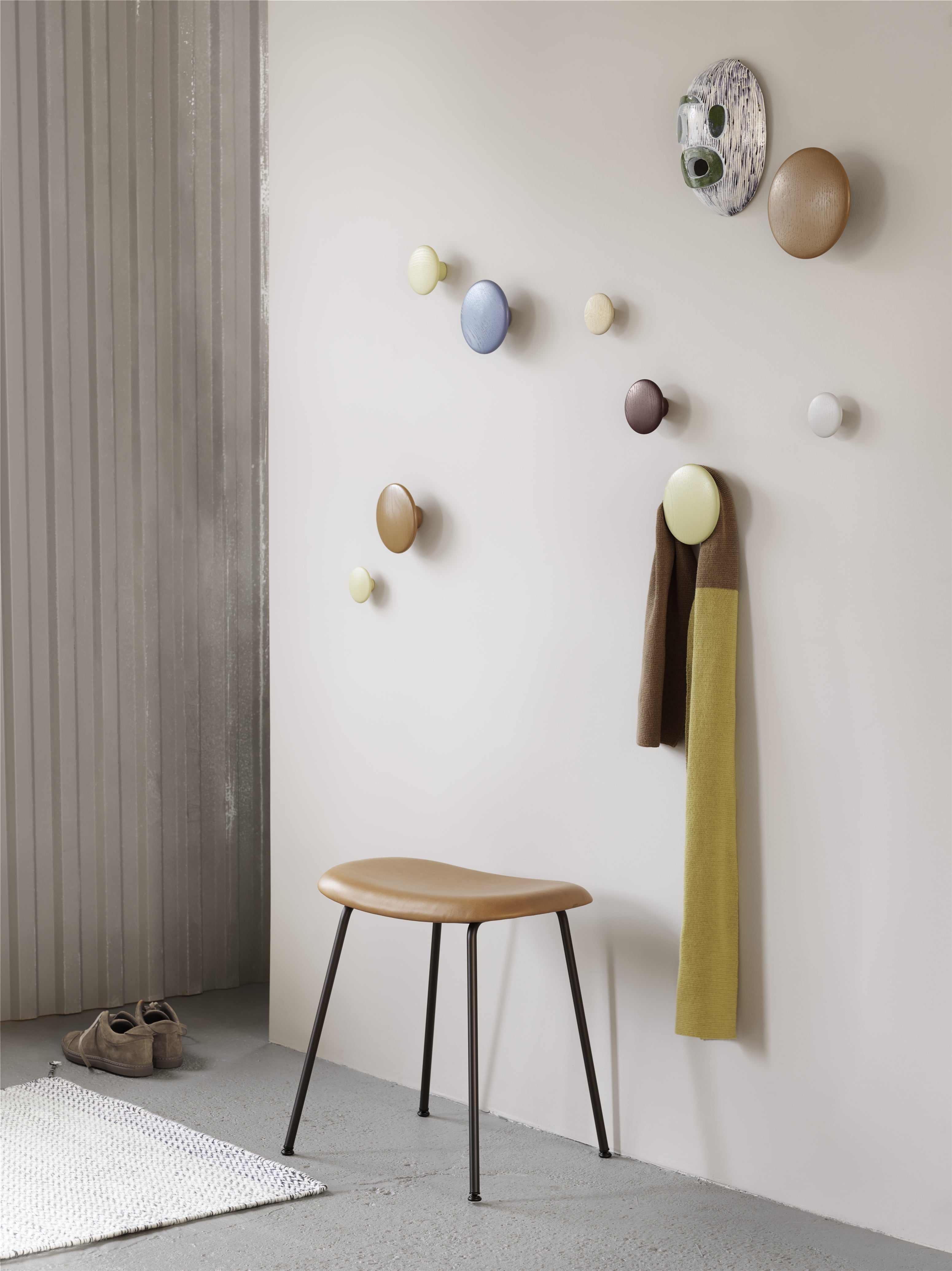 Dots Wood - Burgundy