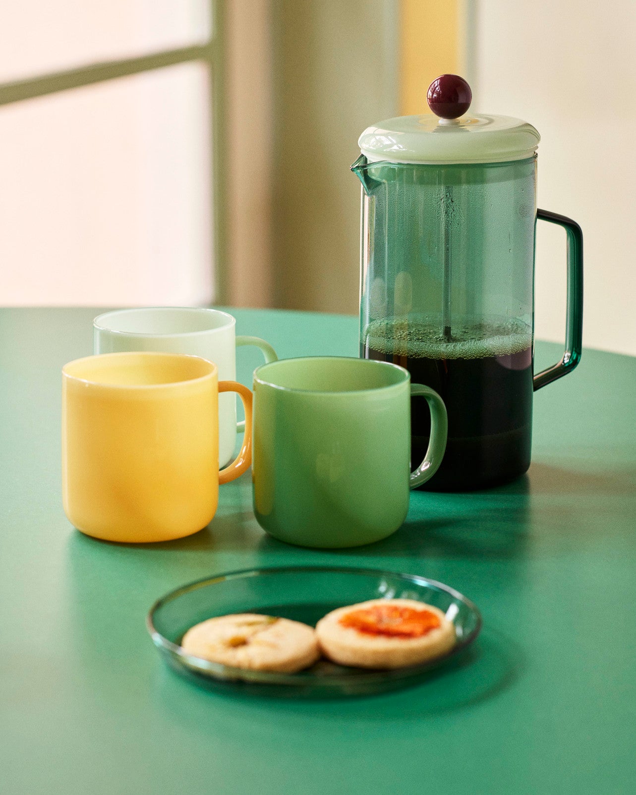 Cană Borosilicate Set de 2 - Jade Green