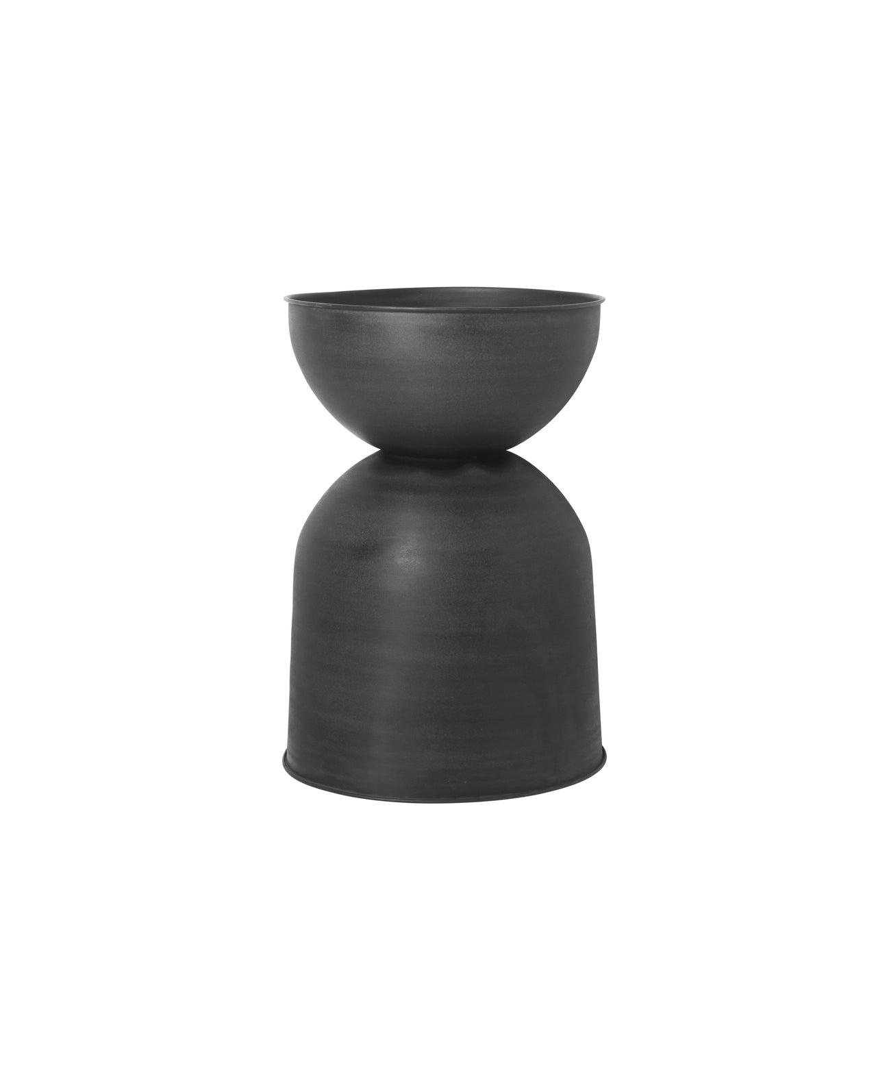 Ghiveci Hourglass L - Negru