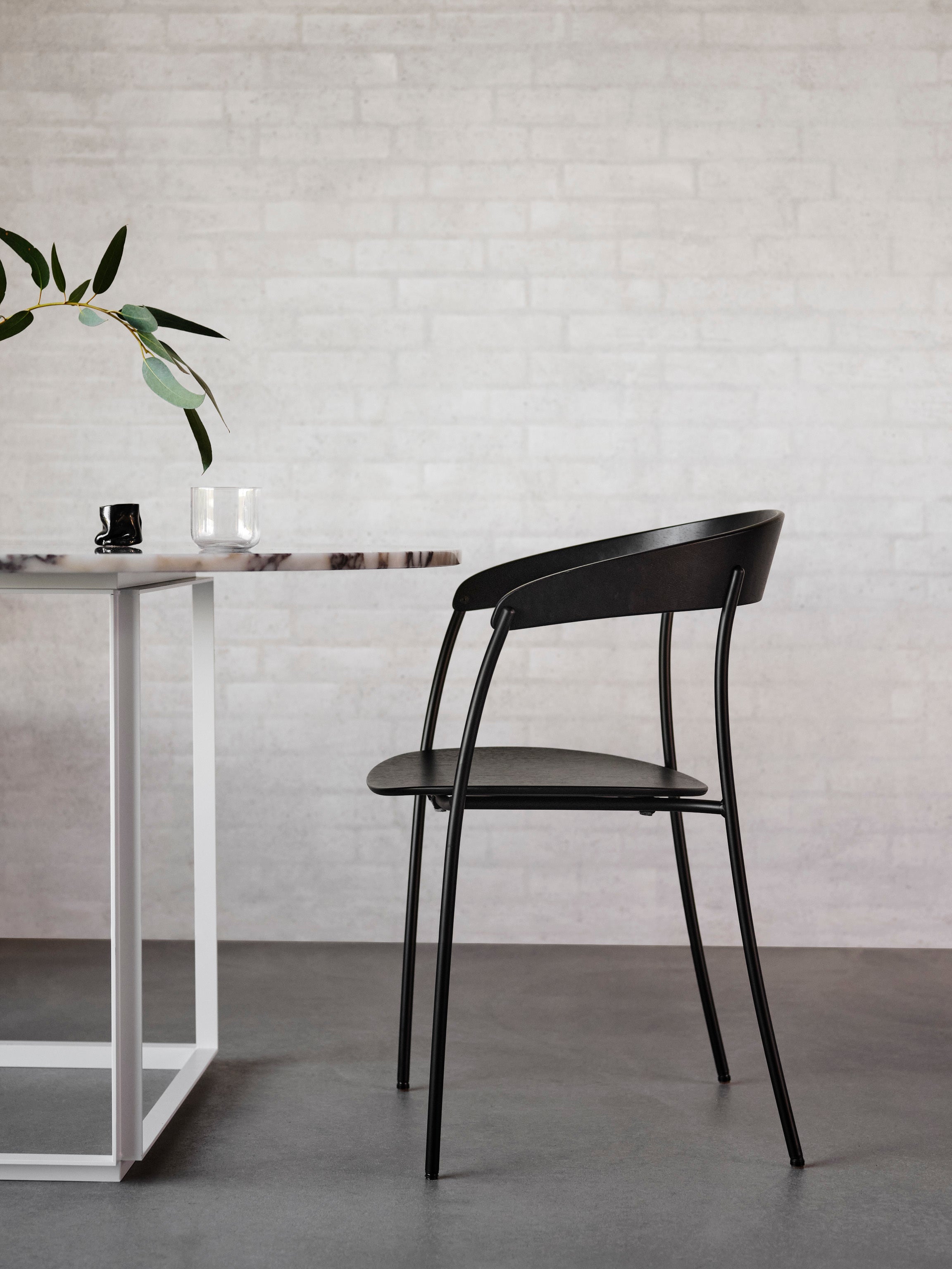 Missing Armchair - Black Ash w. Black Frame