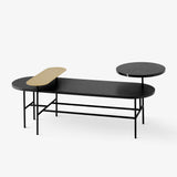 Palette Lounge Table JH7 - Brass, Nero Marquina Marble, Black Lacquered ash