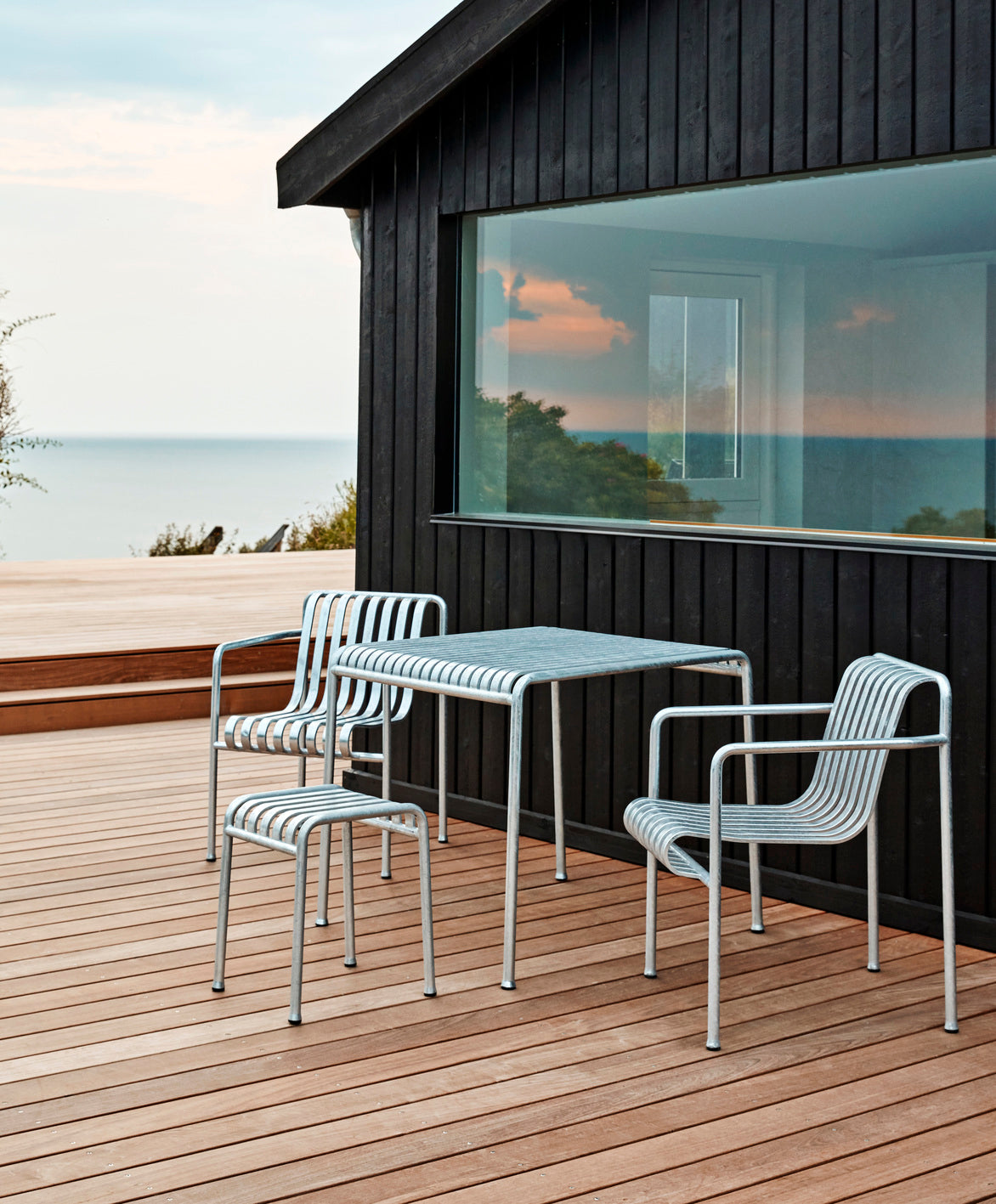 Taburet Palissade - Hot Galvanised