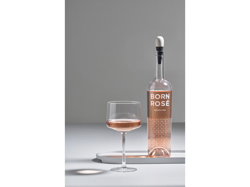 Rocks Wine Stopper - Egg, Warm Grey