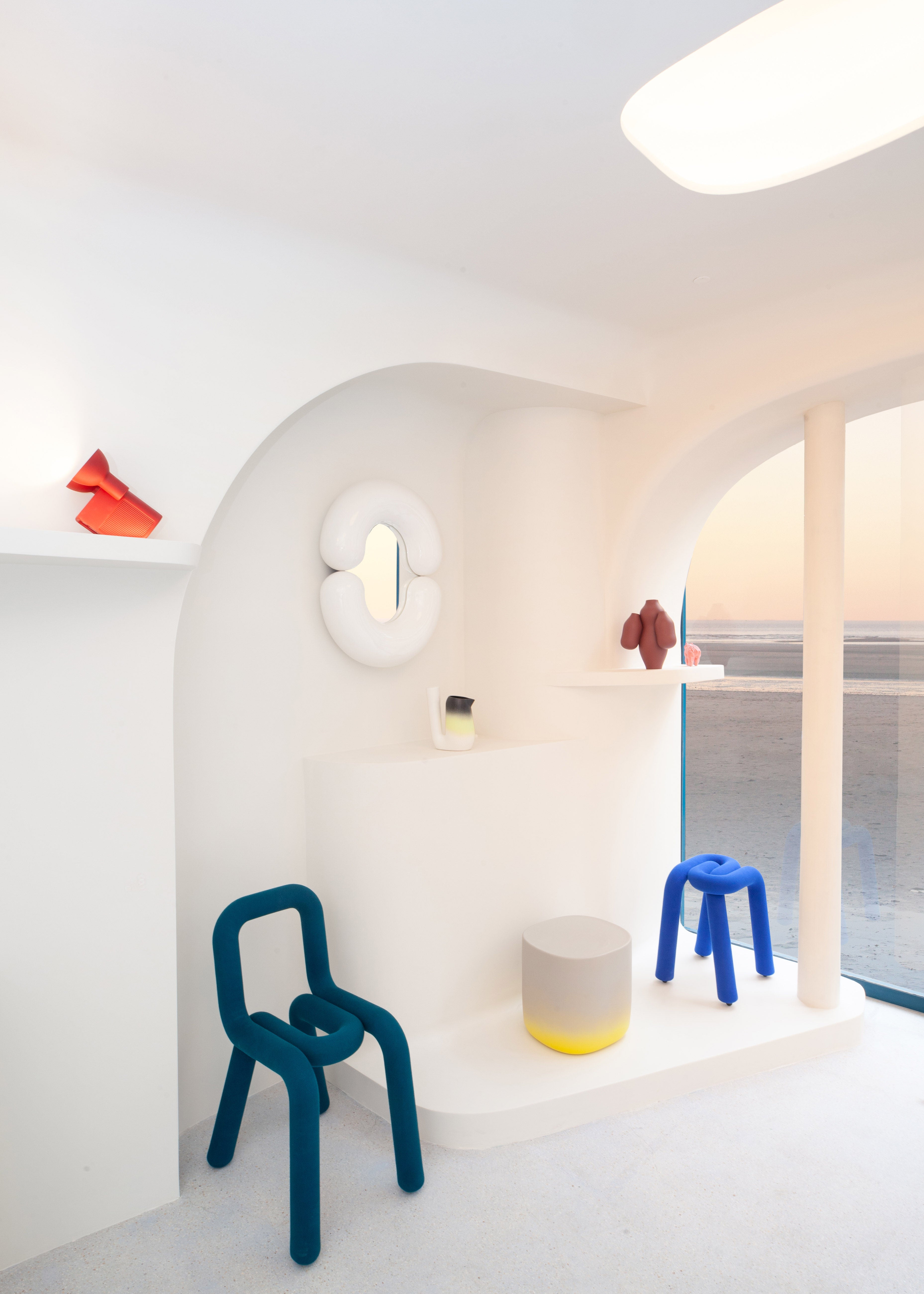 Taburet Bold - albastru