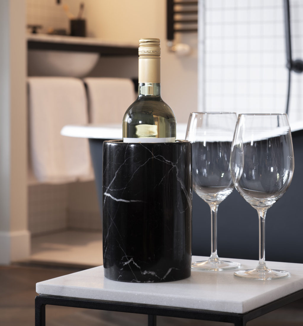 Black Marble Wine Cooler